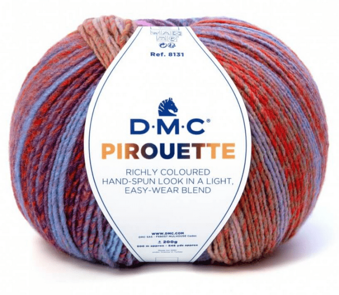 Pelote DMC Pirouette 100% Acrylique 200g Aiguille/Crochet 5