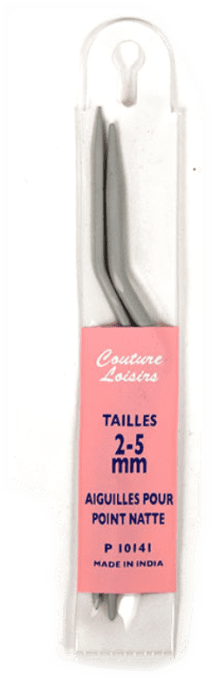 aiguilles torsades 2 et 5 mm