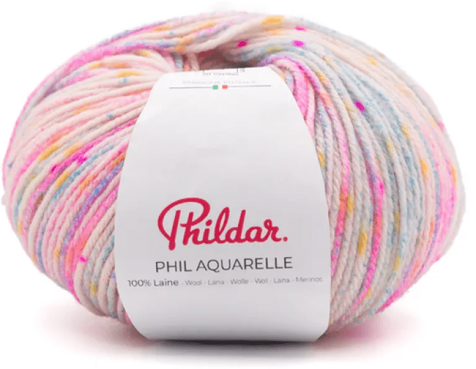 Phil Aquarelle Phildar 100% Laine 50g 175m Aiguille 4