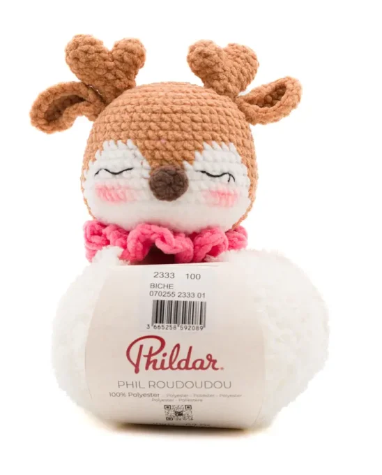 Fil à tricoter Phildar Roudoudou 100 % polyester 30 g 27 m