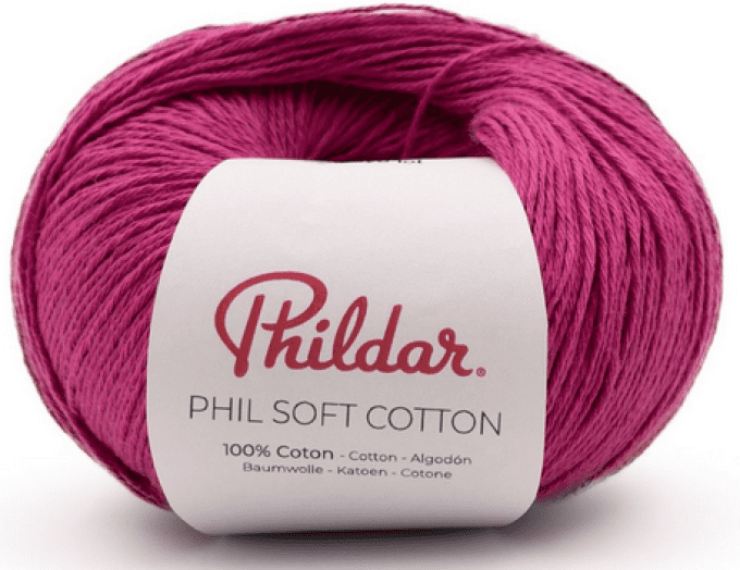 Fil Phildar Soft Cotton 50g 100% Coton Aiguille 3