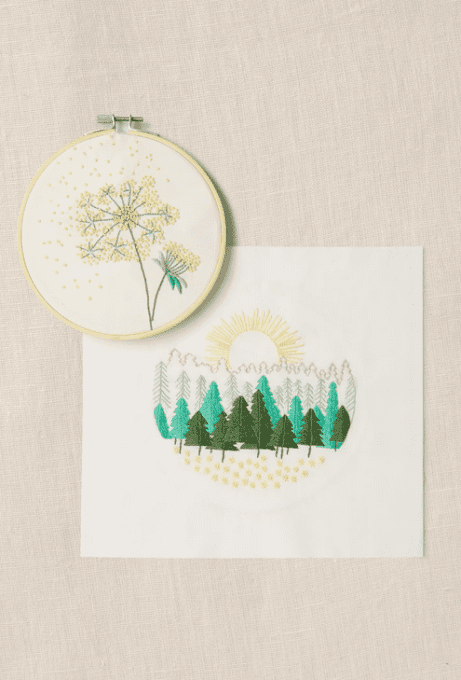 kit broderie duo balade en foret TB166