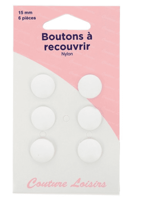 Boutons à recouvrir 