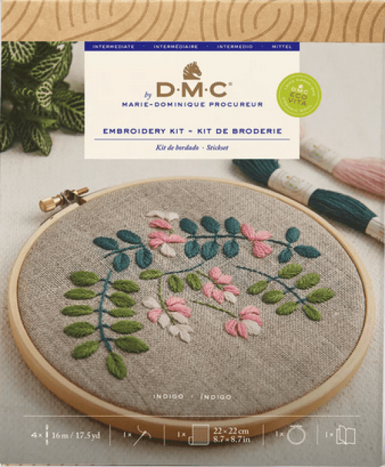 kit broderie indigo TB229