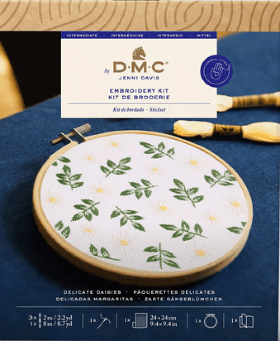 kit broderie délicates marguerites TB222