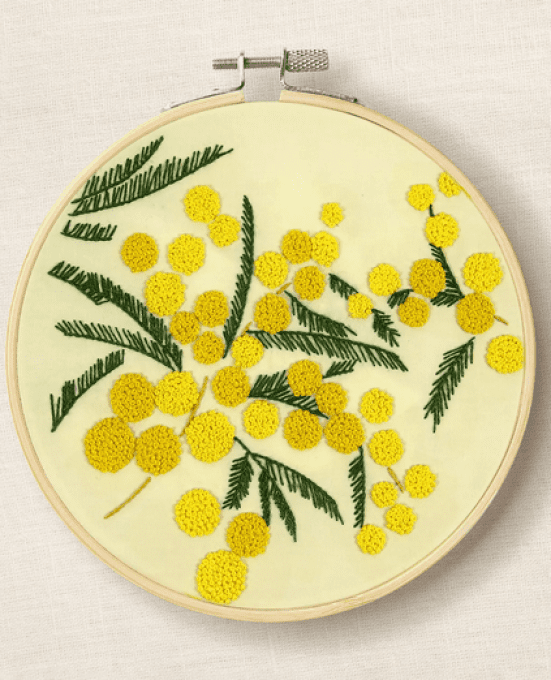 kit broderie mimosas TB199