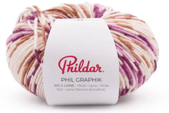 Aiguille Phildar Graphlik 3.5 mm 100% Laine Mérinos 50 g 120 m