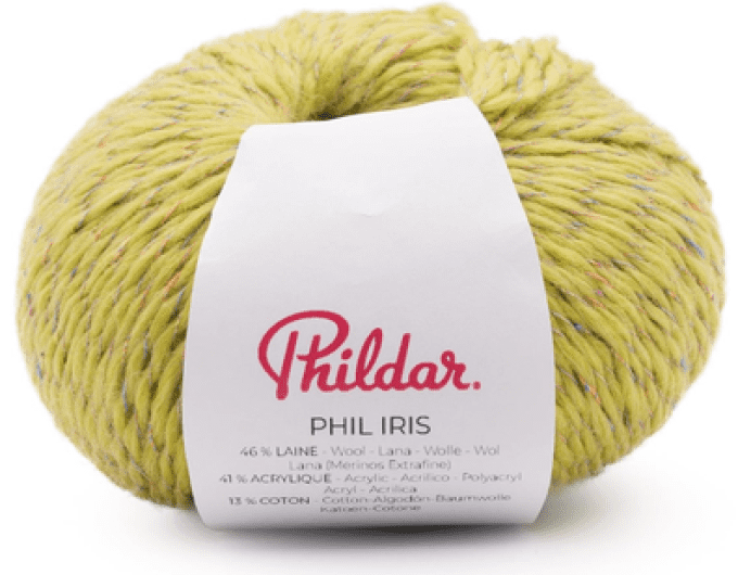 Fil Phildar Iris 185m 46% Laine 41% Acrylique 13% Coton 50g