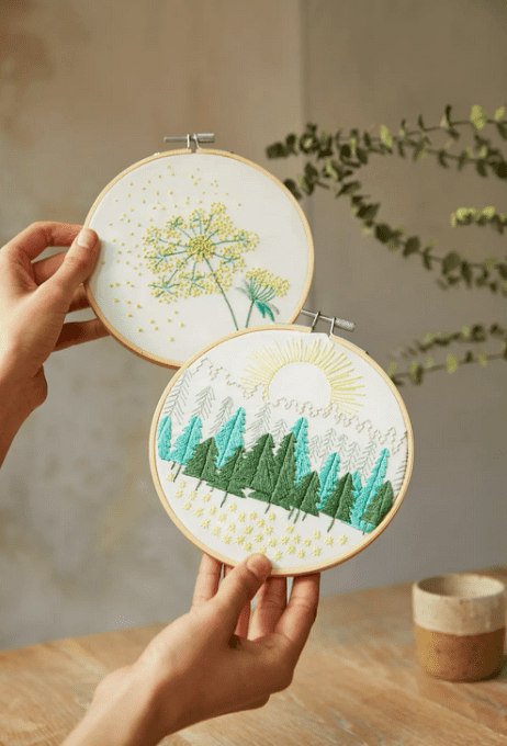 kit broderie duo balade en foret TB166