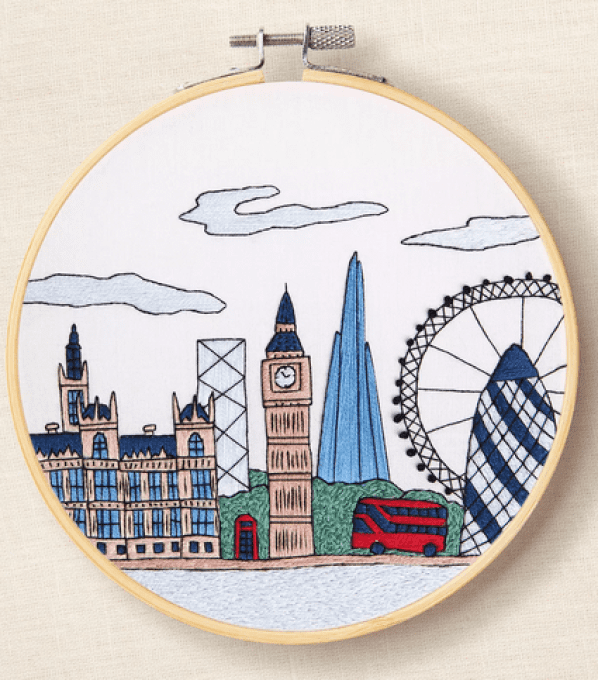 kit broderie vue sur Londres TB224