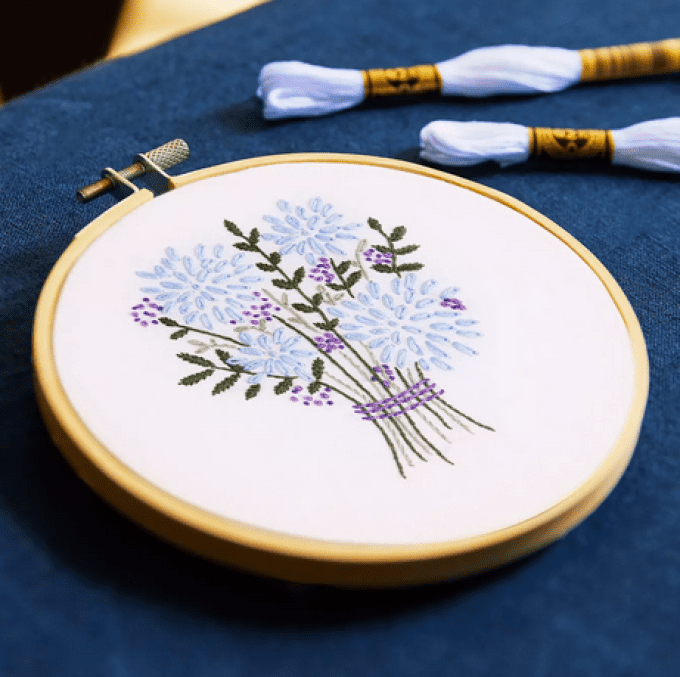 kit broderie bouquet de fleurs TB220