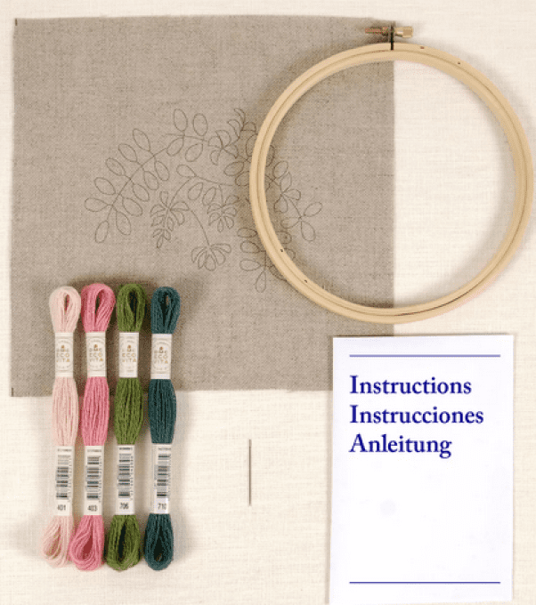 kit broderie indigo TB229