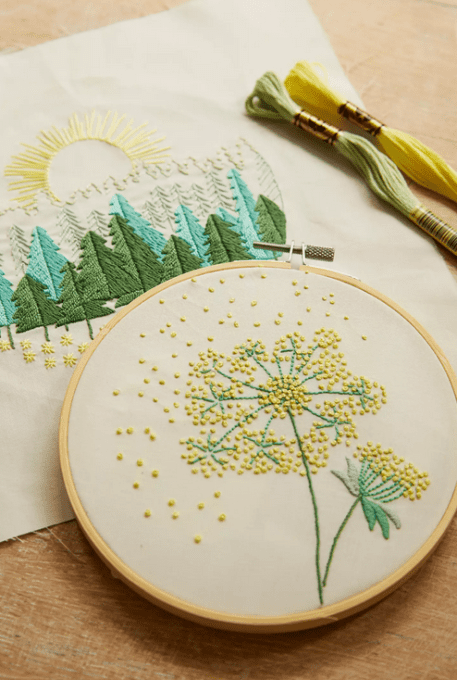 kit broderie duo balade en foret TB166