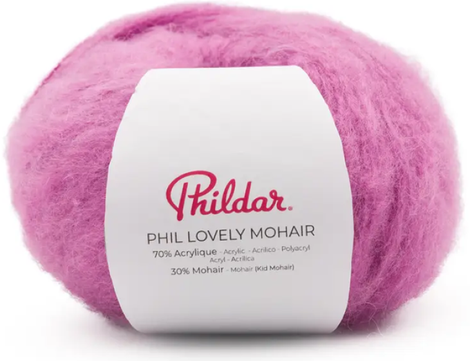 Fil à tricoter Phildar Lovely Mohair 30 % mohair, 50 g